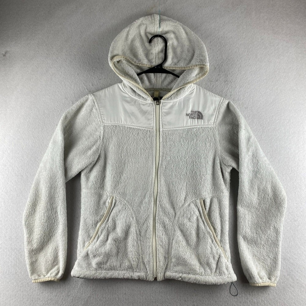 The North Face Oso Hoodie Womens S Small White Hooded Adjustable Waist Pockets